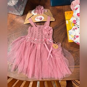 Newborn Baby Girl Dress - NB-6months